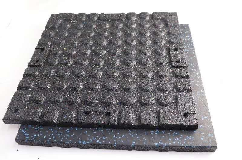 Premium-EDPM-Commercial-Rubber-Mats-With-Joining-Buckles---White-Fleck-2